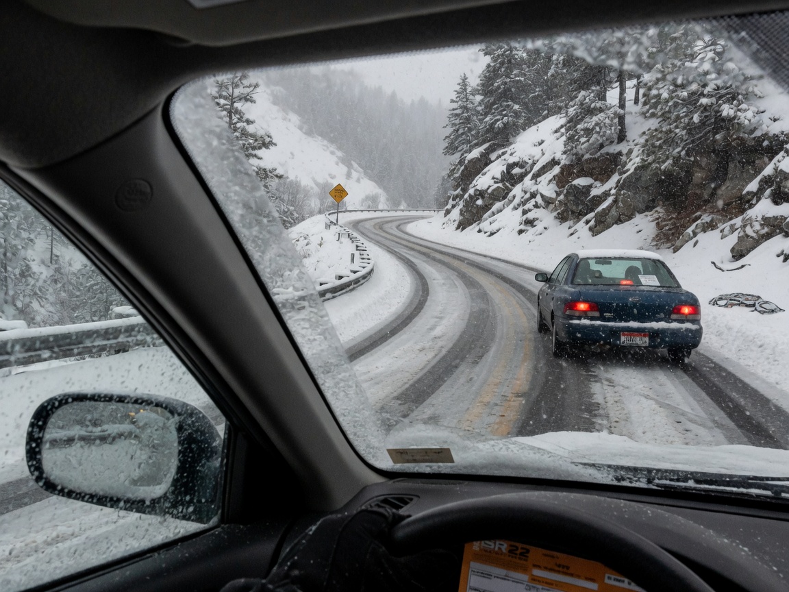 Winter Driving Challenges on Bogus Basin Road for SR22 Drivers